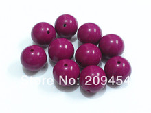 Newest!! 20mm 105pcs/lot  Dark Red Purple Chunky Gumball Bubblegum Acrylic Solid Beads For Necklace Making 2024 - buy cheap