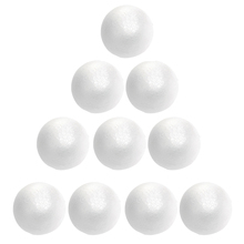 Bola de natal de 4cm, decoração, bolas de espuma de poliestireno sólido, 10 peças 2024 - compre barato