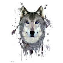 5 шт., водонепроницаемые временные тату-наклейки с изображением снежного волка, Красивые Животные, вспышка, тату, временная Женская татуировка 2024 - купить недорого