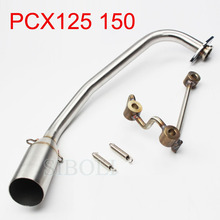 PCX125 PCX150 Motorcycle Exhaust  Front of Exhaust Pipe Scooter Stainless Steel Escape Moto For HONDA PCX125 PCX150 AK160 2024 - buy cheap