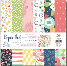 25.5*25.5cm pacote de papel de scrapbooking de 24 folhas artesanal papel artesanal almofada de fundo pp013 2024 - compre barato