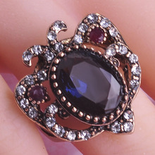 Anéis artesanais turcos artesanais madrry, anel clássico com cristais simulados, bijuterias para casamento feminino 2024 - compre barato