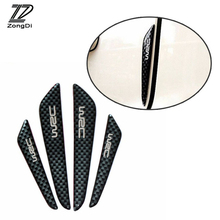 ZD 4pcs/set Car Styling Door Protection Carbon Fiber Stickers For Volvo S60 V70 XC90 Subaru Forester Peugeot 307 206 308 407 2024 - buy cheap
