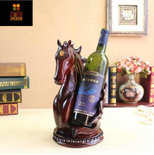 Resin Horse Wine Holder Resin Decor Collectible Horse Figurine Wine Rack 2024 - buy cheap