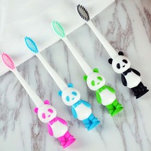 2Pcs Baby Panda Toothbrush Soft Cute Panda Cartoon Baby Children Toothbrushes Tooth Cleaning Brush Teether Care 2024 - buy cheap