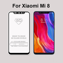 1pcs Ultra-Thin white black color full screen protector Tempered Glass film For Xiaomi Mi 8 Mi8 Screen protective glass film 2024 - buy cheap