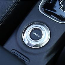 Car-styling stainless steel 4WD button modified decoration cover sticker case For Mitsubishi Outlander 2013-2017 2024 - buy cheap