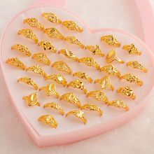 MYDANER Fashion Charms 36pcs/Lots Mixed Rings Gold Vintage Womens Mix Style Rings Wholesale Jewlery Lots for Women Wedding Party 2024 - buy cheap