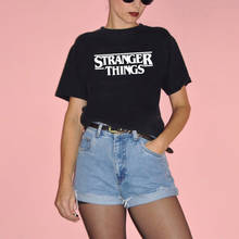 STRANGER THINGS Funny T Shirt Women Summer Short Sleeve Cotton Tshirt Women O-neck Camiseta Mujer White Tee Shirt Femme Top 2024 - buy cheap