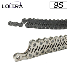 LOLTRA 116 Links Bike Chains Cycle Derailleur Chain 9 Speed Mountain MTB Road Bicycle Chain 27s Silver Metal Colour 2024 - buy cheap