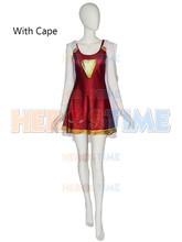 Shazam Family Mary Cosplay Costume 3D Print Spandex Zentai Bodysuit Cosplay Superhero Halloween Costume for Woman/Kids 2024 - buy cheap