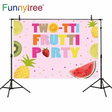 Fondo de árbol divertido para estudio fotográfico, telón de fondo rosa para fiesta de frutas, utillaje de photocall para cumpleaños y verano 2024 - compra barato