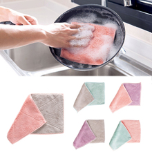 Fashion 1pc High Quality Efficient Wiping Rags Dishrag Dishcloth Anti-grease Kitchen Claening Towel Magic Kitchen Wash Cloth 2024 - buy cheap