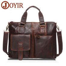 JOYIR Genuine Leather Men Bag Messenger Bag Briefcase Men Laptop Bag Leather Casual Shoulder Bags for Men leather Handbag 2019 2024 - buy cheap