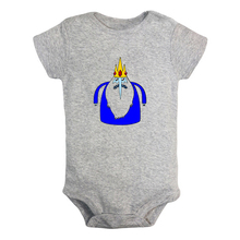 Bebê recém-nascido outfits macacão impressão infantil bodysuit roupas de bebê recém-nascido com finn e jake o gelo rei princesa bubblegum 2024 - compre barato