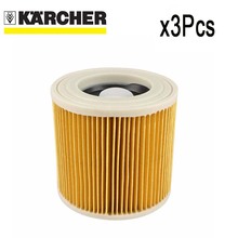 3 pcs substituição filtro de ar filtros de poeira sacos para Karcher Aspiradores peças Cartucho de Filtro HEPA WD2250 WD3.200 MV2 MV3 WD3 2024 - compre barato
