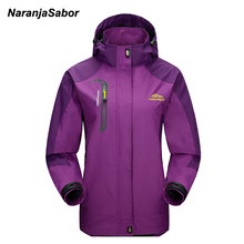 NaranjaSabor 2020 Spring Women's Jackets Waterproof Coats Women Windbreaker Female Casual Coat Women Clothing Sportwear 4XL 2024 - buy cheap