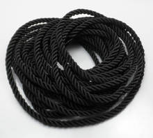Веревочный шнур, нейлоновый черный, 10 м, 5 мм, бесплатная доставка 2024 - купить недорого