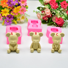 Bear Silicone Soap Molds Cute Animal Soap Mold Diy Soap Mold Cake Maker Tool Barbecue Supplies Fondant Simpel Cake Decorating 2024 - buy cheap