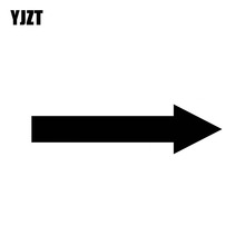 YJZT 12 см * 3,2 см стрелка деловая дверь виниловая наклейка Водонепроницаемая Автомобильная наклейка черный/серебряный цвет 2024 - купить недорого