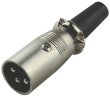 Оптовая продажа 100 шт./лот XLR 3Pin Cannon Connector XLR Мужская аудиосвязь 2024 - купить недорого