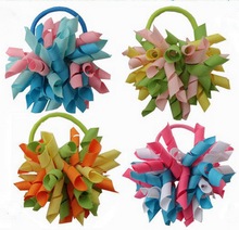 Korker Corker Bobble  Elastic Hair bands Ties Kids Bows Curly Tassel Ribbons Hair Fowers Bows hairpins Clips Accessories holder 2024 - buy cheap