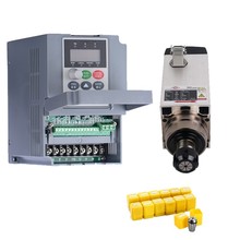 380V 1.5KW  Square Spindle Motor Air Cooled 4Bearings +2.2kw VFD inverter + ER20 Collet kit for CNC Engraving Router Woodworking 2024 - buy cheap