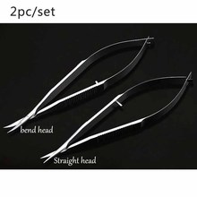 Ordinary stainless steel Ophthalmic Instrument 12.5 cm micro scissor, Straight/ bend head Conjunctiva scissor,Speculums tweezer 2024 - buy cheap