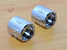 Chrome Cut Front Axle Nut Cover Cap Bolt For Harley Touring CVO Road Glide Custom FLTRXSE 2024 - buy cheap