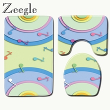 Zeegle-esteras y alfombras de baño con estampado de símbolos musicales, alfombra para ducha, estera de microfibra, absorbente de agua, esterilla para lavadora 2024 - compra barato