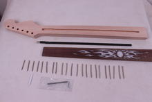 One electric guitar Neck New Solid wood 25.5'' 22 fret Rose wood Fretboard 01115# 2024 - buy cheap