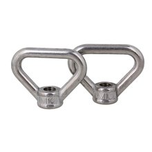 Triangle Shape Silver 304 Stainless Steel M10 Eyed Threaded Nuts Lifting Gear Fasteners Lifting Eye Nut Pack of 20 2024 - buy cheap
