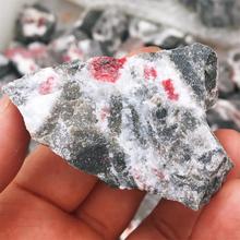 AAAA-piedra de cristal original, Gema de cinabrio rojo, piedra áspera original, mineral de cuarzo, joyería, regalos, 1 ud. 2024 - compra barato