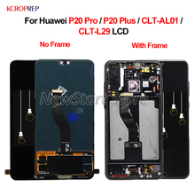 Tela lcd para huawei, digitalizadora, montada com sensor de toque, para huawei p20 pro, p20 plus, p20plus, 6.1" 2024 - compre barato