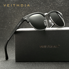 VEITHDIA Al-Mg Alloy Polarized Vintage Retro Sunglasses Men Brand Designer Square Women Sun Glasses gafas oculos de sol  6690 2024 - buy cheap