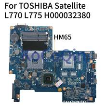 KoCoQin-placa base para ordenador portátil TOSHIBA Satellite L770, L775, HM65, PGA989, H000032380 PN 08N1-0NA1J00 2024 - compra barato