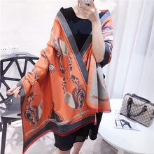 2018 new woman Fashion Cashmere Horse pattern jacquard Scarf  Decoration Soft and comfortable Gift headscarf high quality Shawl 2024 - buy cheap