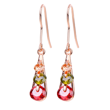 Bettyue-pendientes de circón de forma redonda Multicolor para mujer, joyería de marca de moda, oro rosa, regalo de boda de estilo europeo 2024 - compra barato