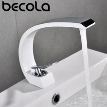 BECOLA New Bathroom Basin Mixer Brass Chrome Faucet Brush Nickel Sink Faucet Tap Vanity Hot Cold Water Bathroom Faucets 2024 - buy cheap