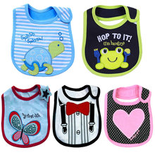 3PCS Cotton Baby Bibs Waterproof Baby Bibs Brand Infant Saliva Towels Cartoon Baby Feeding Wear Newborn Burp Clothes WZ13 2024 - buy cheap