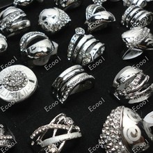 60pcs wholesale jewelry mixed lots ring  Top Laser enamel silver plated Rings Free shipping RL198 2024 - buy cheap