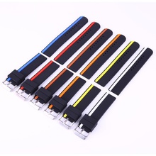 20mm 22mm 24mm Fashion Men Silicone Diver Waterproof Watch Band Rubber Strap Watchband Matching Strap 2024 - buy cheap