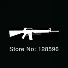 Pegatina de vinilo para AR-15 AR15, pegatina de ventana de coche, pistola, Rifle, oso, brazos, 5,56mm, camión automático, 2A, diversión 2024 - compra barato