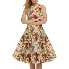 Женское винтажное платье без рукавов, белое платье с пышной юбкой в стиле Хепберн 50-60-х годов, элегантная модель 1950 2024 - купить недорого