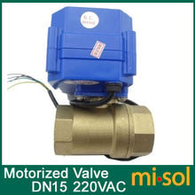 1pcs motorized ball Ventil valve,220v,2 way,DN15,electrical valve, motorized valve 2024 - buy cheap