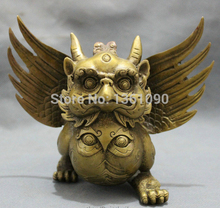 xd 00752 Tibet Bronze Buddhist Fly Bird Winged Garuda Redpoll Buddha Statue Figurine 2024 - buy cheap