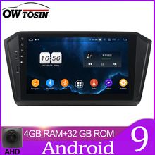 Owtosin автомобильный Радио мультимедийный видео плеер навигация GPS Android 9,0 для Volkswagen VW Passat 2014 2015 2016 2017 2018 2019 автомобиль 2024 - купить недорого