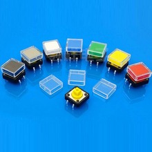 100pcs transparent button cap square button cover tactile switch caps for 12*12mm switches wholesale 2024 - buy cheap