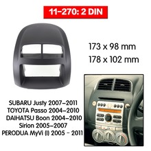 2 Din радио фасции Для SUBARU TOYOTA DAIHATSU PERODUA MyVi (I) Радио DVD стерео CD панель Dash Mount 11-270 2024 - купить недорого