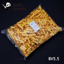 Free Shipping 500pcs BV5.5 Fully Insulated Ends Straight Wire Butt Connector Electrical Crimp Terminals 2024 - buy cheap